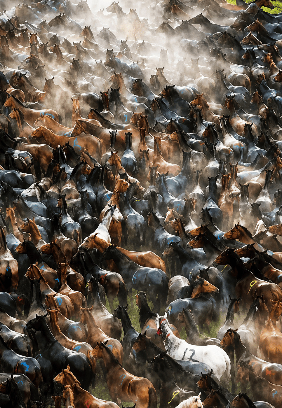 Action overhead herd